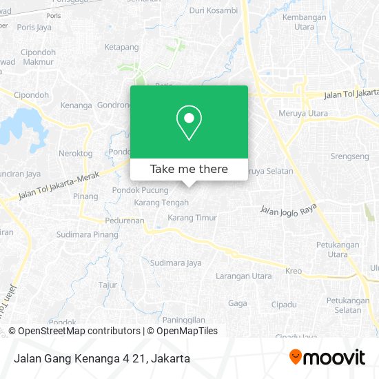 Jalan Gang Kenanga 4 21 map