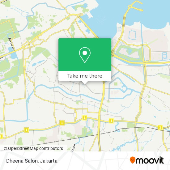 Dheena Salon map