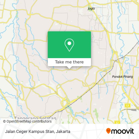 Jalan Ceger Kampus Stan map