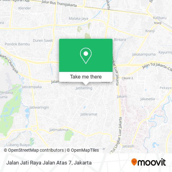 Jalan Jati Raya Jalan Atas 7 map