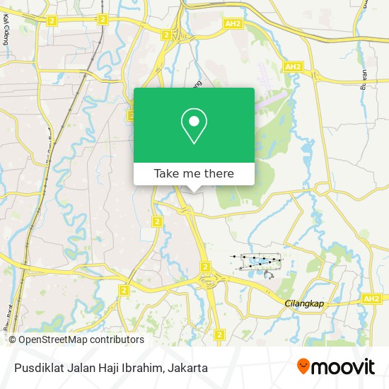 Pusdiklat Jalan Haji Ibrahim map