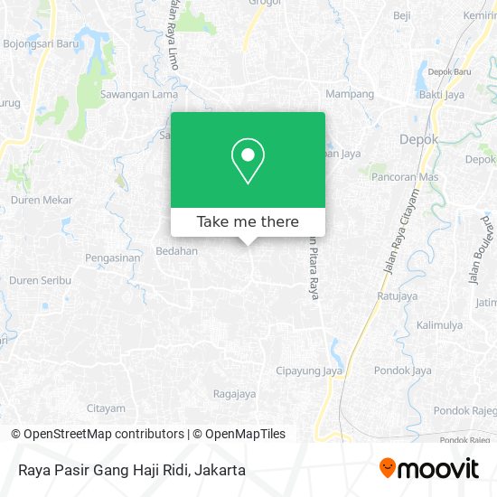 Raya Pasir Gang Haji Ridi map