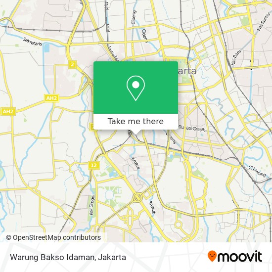 Warung Bakso Idaman map