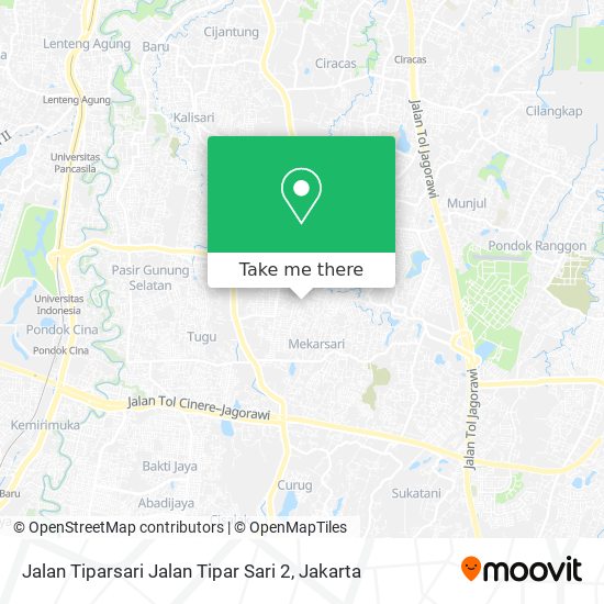 Jalan Tiparsari Jalan Tipar Sari 2 map