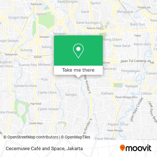 Cecemuwe Café and Space map