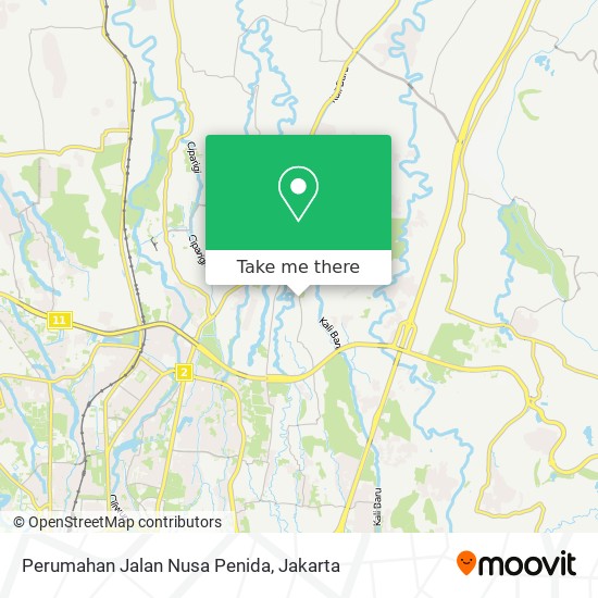 Perumahan Jalan Nusa Penida map