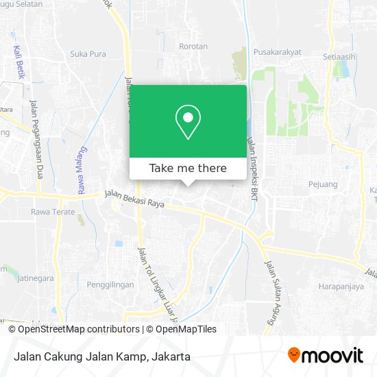 Jalan Cakung Jalan Kamp map