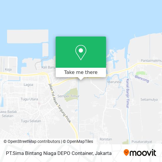 PT.Sima Bintang Niaga DEPO Container map