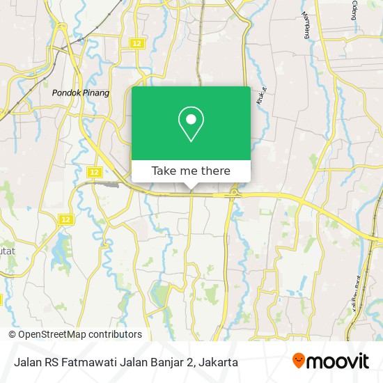 Jalan RS Fatmawati Jalan Banjar 2 map