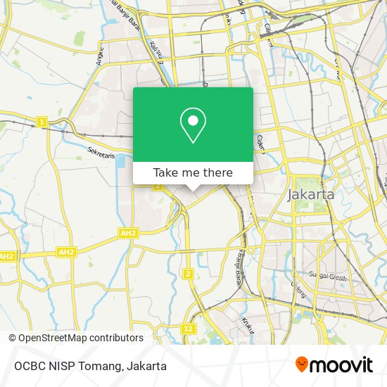 OCBC NISP Tomang map