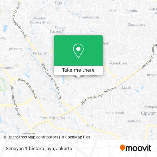 Senayan 1 bintaro jaya map