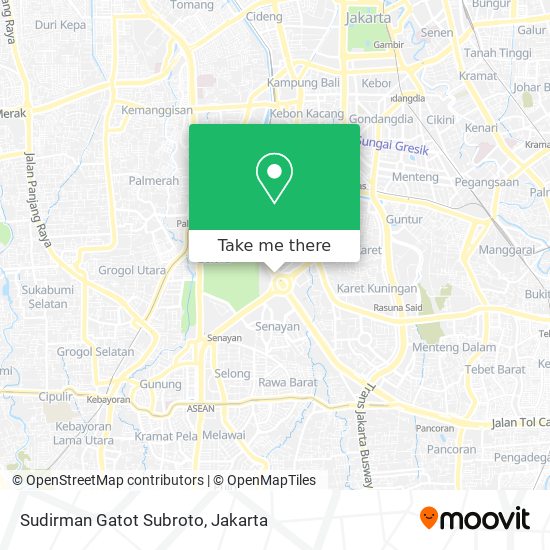 Sudirman Gatot Subroto map