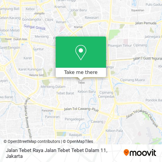 Jalan Tebet Raya Jalan Tebet Tebet Dalam 11 map