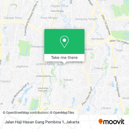 Jalan Haji Hasan Gang Pembina 1 map