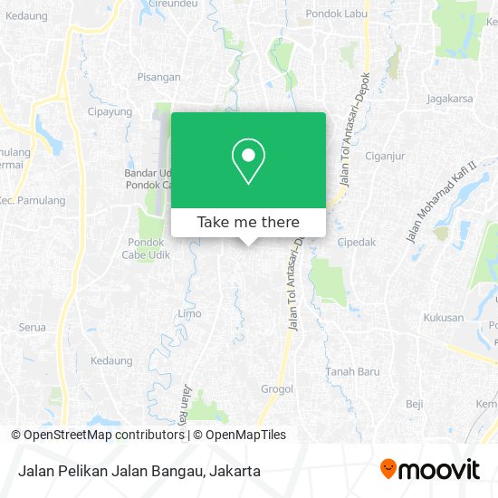 Jalan Pelikan Jalan Bangau map