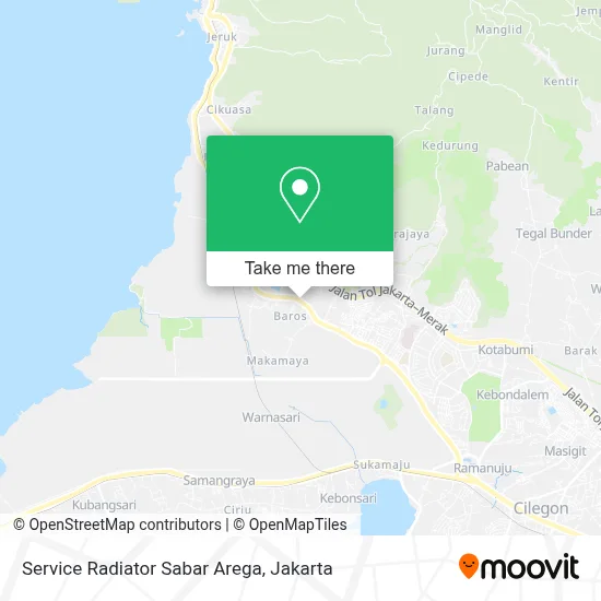 Service Radiator Sabar Arega map