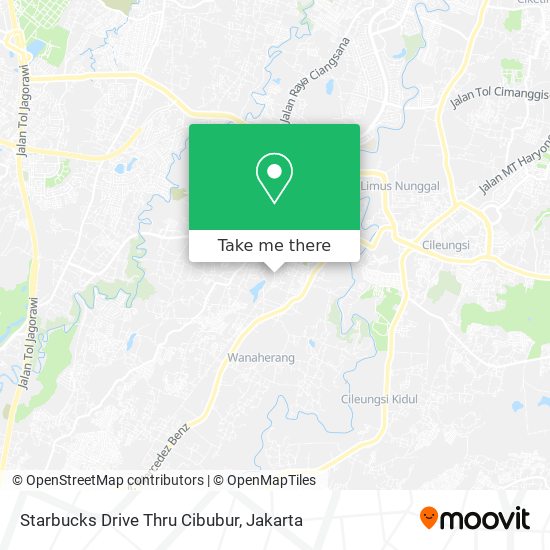 Starbucks Drive Thru Cibubur map