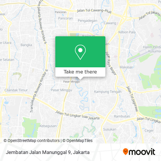 Jembatan Jalan Manunggal 9 map