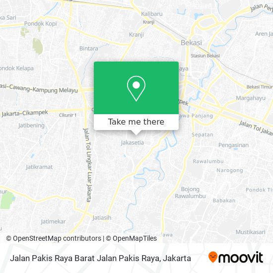 Jalan Pakis Raya Barat Jalan Pakis Raya map