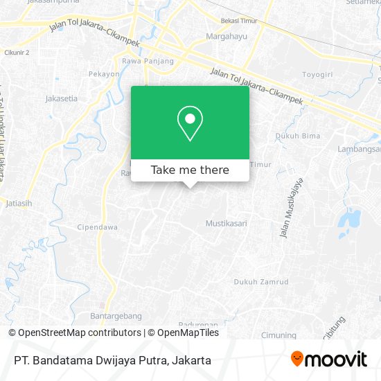 PT. Bandatama Dwijaya Putra map