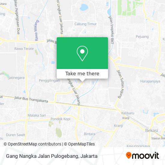 Gang Nangka Jalan Pulogebang map