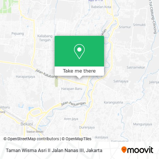 Taman Wisma Asri II Jalan Nanas III map