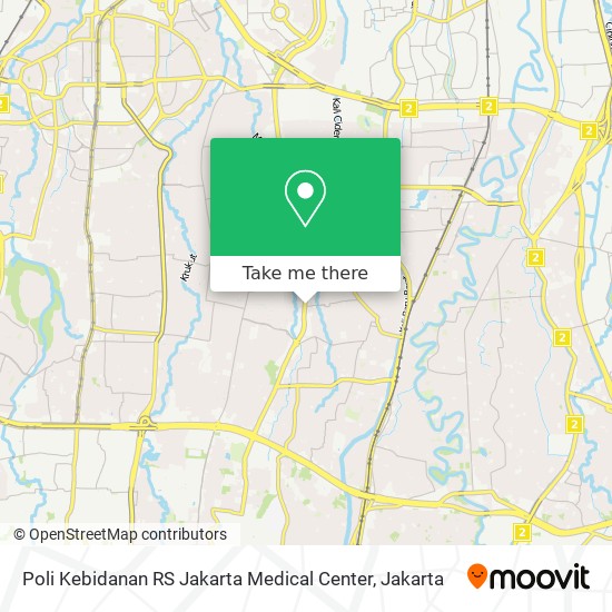 Poli Kebidanan RS Jakarta Medical Center map