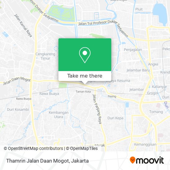 Thamrin Jalan Daan Mogot map