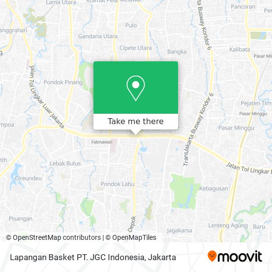 Lapangan Basket PT. JGC Indonesia map
