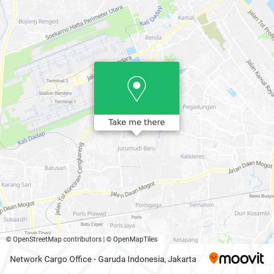 Network Cargo Office - Garuda Indonesia map