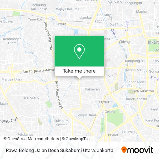 Rawa Belong Jalan Desa Sukabumi Utara map