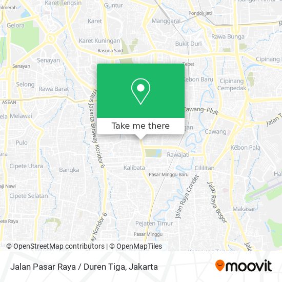 Jalan Pasar Raya / Duren Tiga map