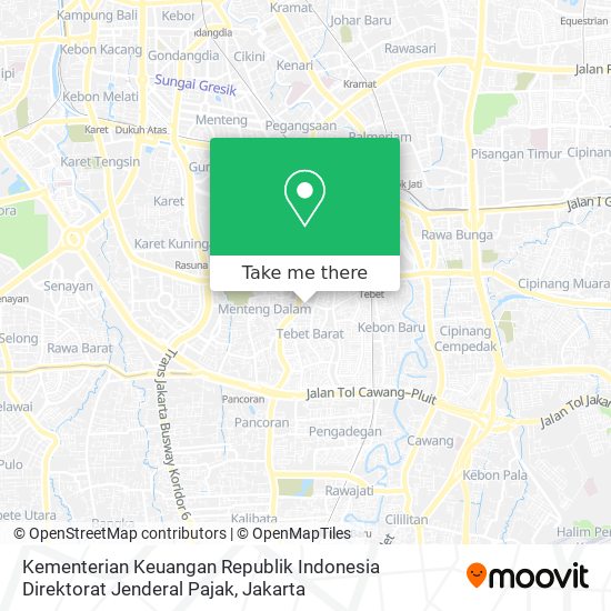 Kementerian Keuangan Republik Indonesia Direktorat Jenderal Pajak map