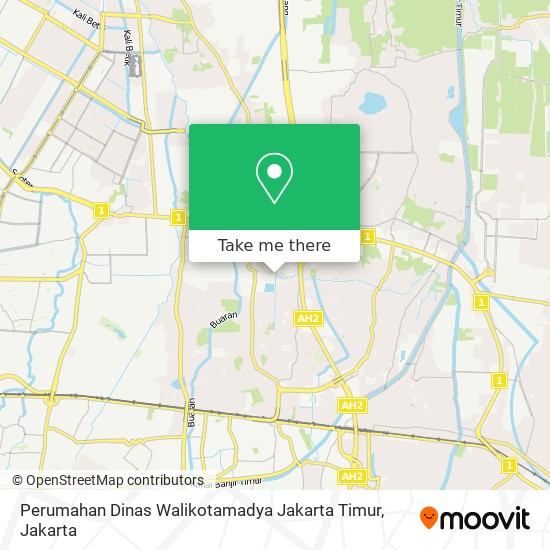 Perumahan Dinas Walikotamadya Jakarta Timur map