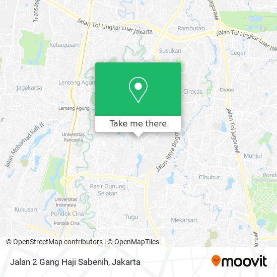 Jalan 2 Gang Haji Sabenih map