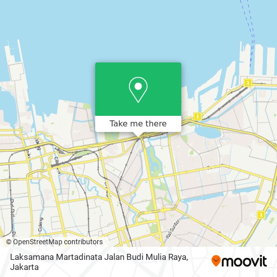 Laksamana Martadinata Jalan Budi Mulia Raya map