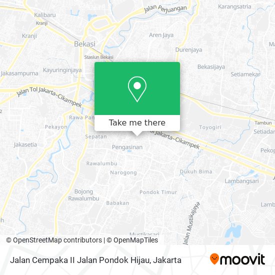 Jalan Cempaka II Jalan Pondok Hijau map