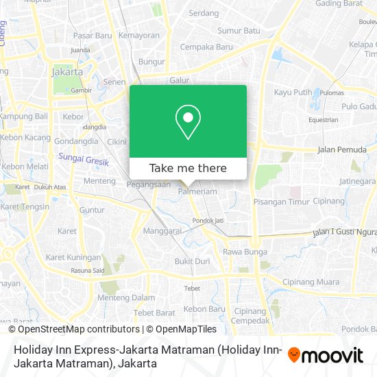 Holiday Inn Express-Jakarta Matraman map