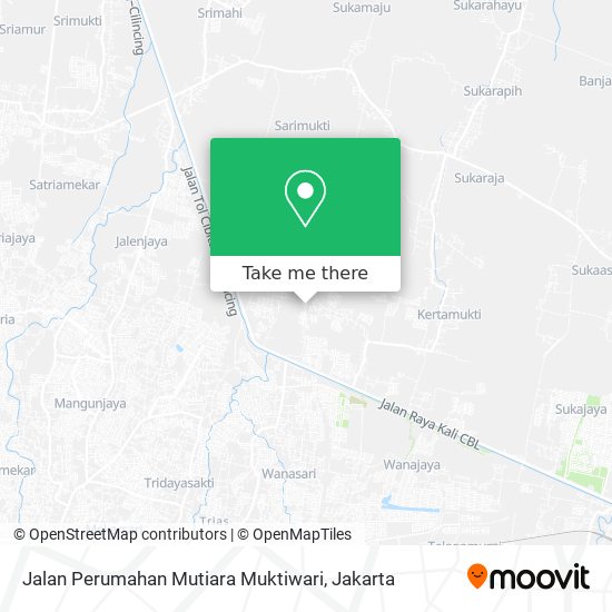 Jalan Perumahan Mutiara Muktiwari map