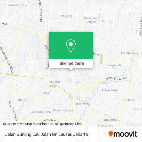 Jalan Gunung Lau Jalan Gn Leuser map