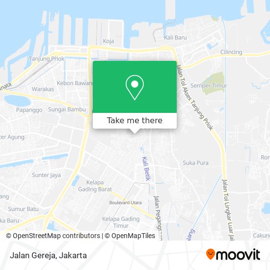 Jalan Gereja map