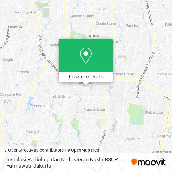 Instalasi Radiologi dan Kedokteran Nuklir RSUP Fatmawati map