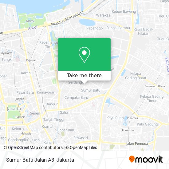 Sumur Batu Jalan A3 map