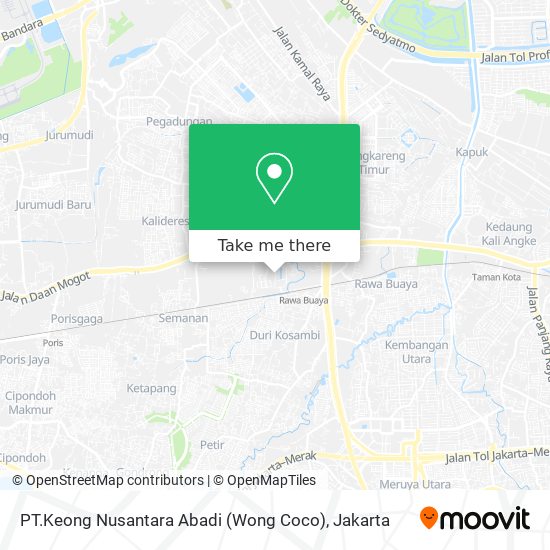 PT.Keong Nusantara Abadi (Wong Coco) map