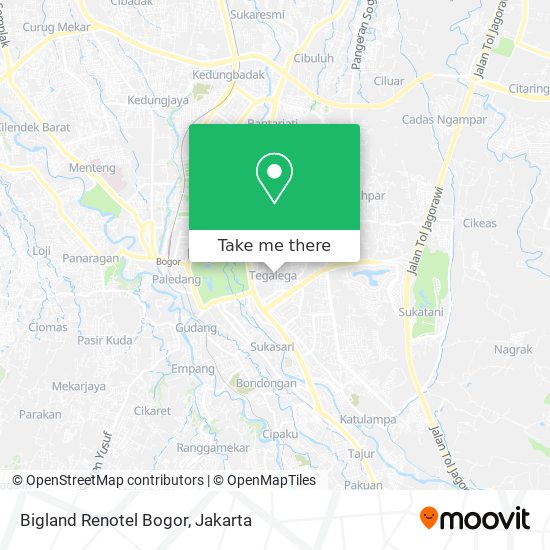 Bigland Renotel Bogor map