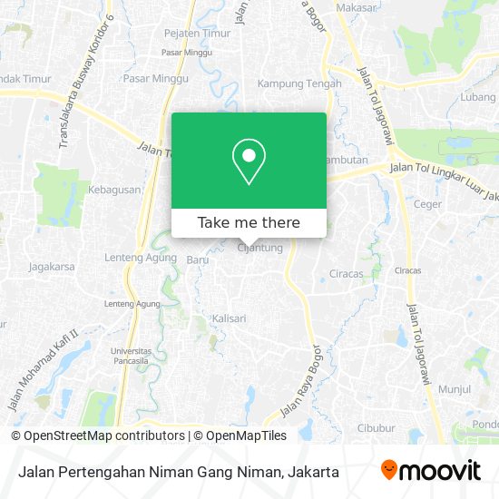 Jalan Pertengahan Niman Gang Niman map