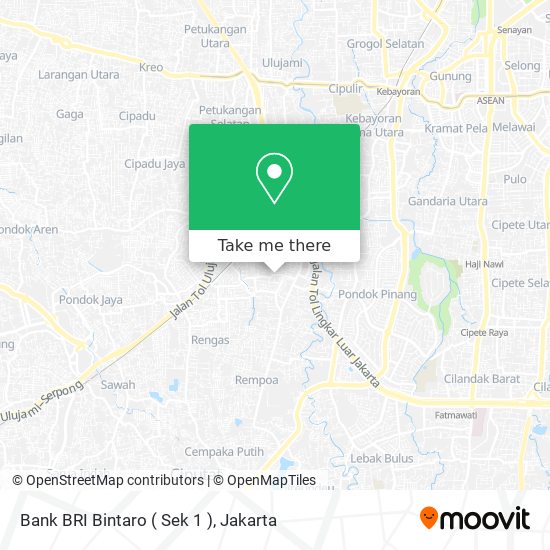 Bank BRI Bintaro ( Sek 1 ) map