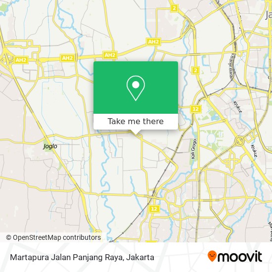 Martapura Jalan Panjang Raya map