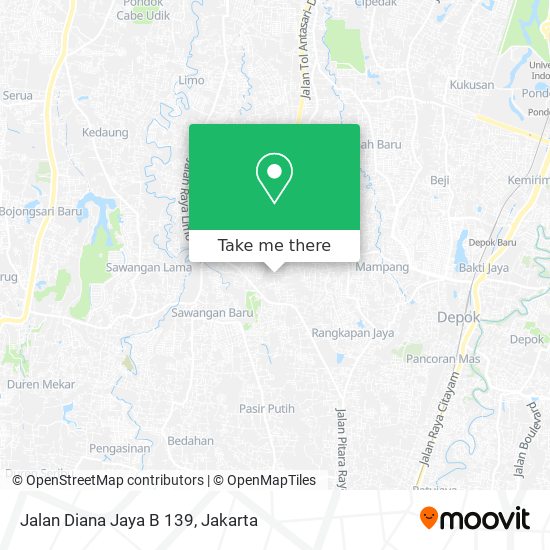 Jalan Diana Jaya B 139 map