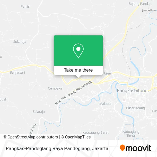 Rangkas-Pandeglang Raya Pandeglang map